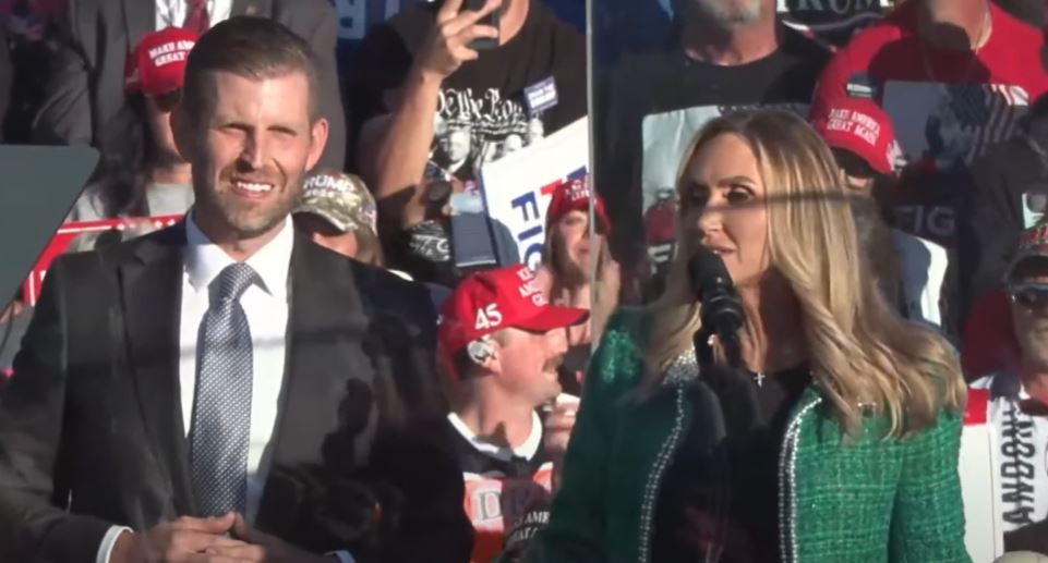 Eric and Lara Trump speak in Butler, invite voter registration activist Scott Presler onstage