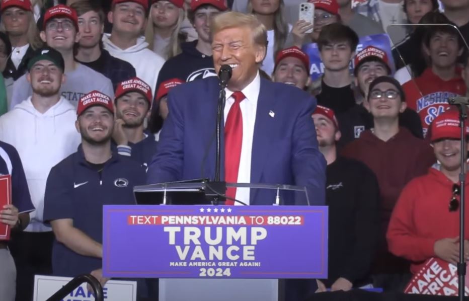 ‘Unprecedented peace and prosperity’: Trump promises to give YOUNG PEOPLE a shot at the American dream