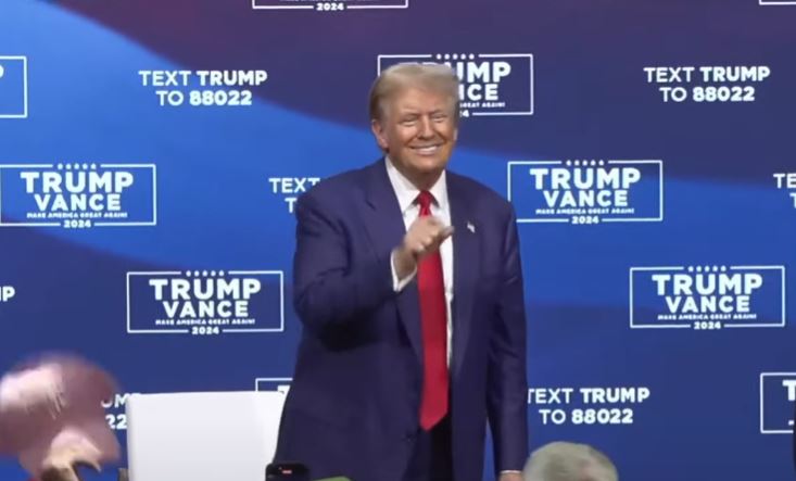 Trump the DJ: president closes out town hall with fun impromptu music session